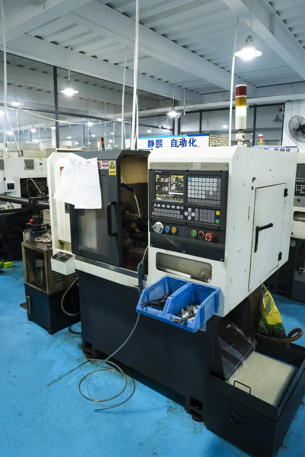 Close view of precision cutting equipment at ORNOVAI